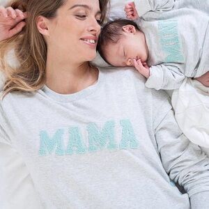 SERAPHINE Grey Nursing MAMA long sleeve sweater XXL